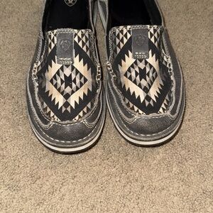 Ariat Women's Geometric Black and Cream Loafers